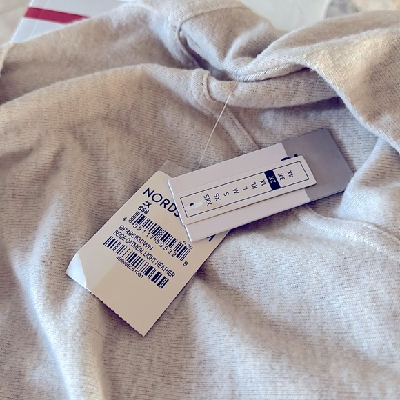 Long Sleeve Sweatshirt Oatmeal Size 2x Soft & Stretchy New with Tags - Picture 5 of 5
